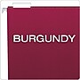 Pendaflex Recycled Hanging File Folders, 1/5 Tab, Letter Size, Burgundy, 25/Box (81613)~#|#~36C5663C-11FA-45C9-B0F23259DEFB6D94_sc7