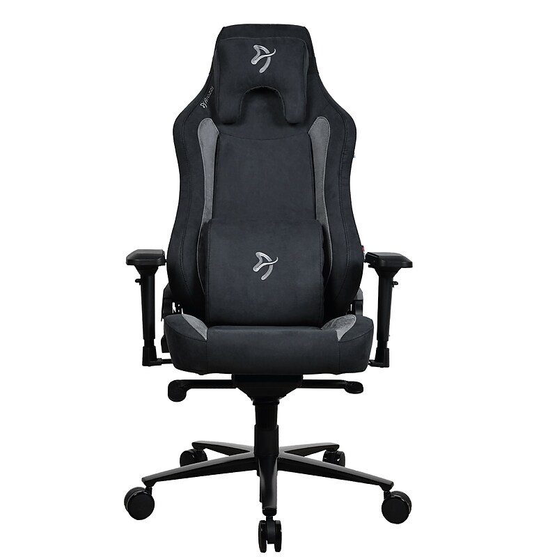 Arozzi Vernazza Supersoft Fabric Ergonomic Racing Gaming Chair, Black (VERNAZZA-SPSF-BK) image 1