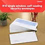 Staples Self Seal Security Tinted #10 Window Envelopes, 4 1/8" x 9 1/2", White Wove, 500/Box (ST511290-CC)~#|#~36CFAD5D-699D-4FBF-9F1431C9800B1085_sc7
