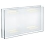 Azar Sign Holder, 17" x 11", Horizontal, Wall Mounted, Clear, Acrylic, 2/Pack (122037-2PK)~#|#~36D0AB8C-03F7-4549-AF074508E490F4A2_sc7