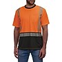 Ergodyne GloWear 8294BK High Visibility Short Sleeve Black Bottom T-Shirt, ANSI Type R Class 2, Orange, Small (22282)~#|#~36D1EC85-A6DA-4704-A1994221FC40FCE4_sc7