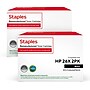 Staples 26X Remanufactured Black High Yield Toner Cartridges Replacement for HP 26X (CF226XD), 2/Pack~#|#~36D4027F-B8D3-4D12-83E1A55E9868F7A7_sc7