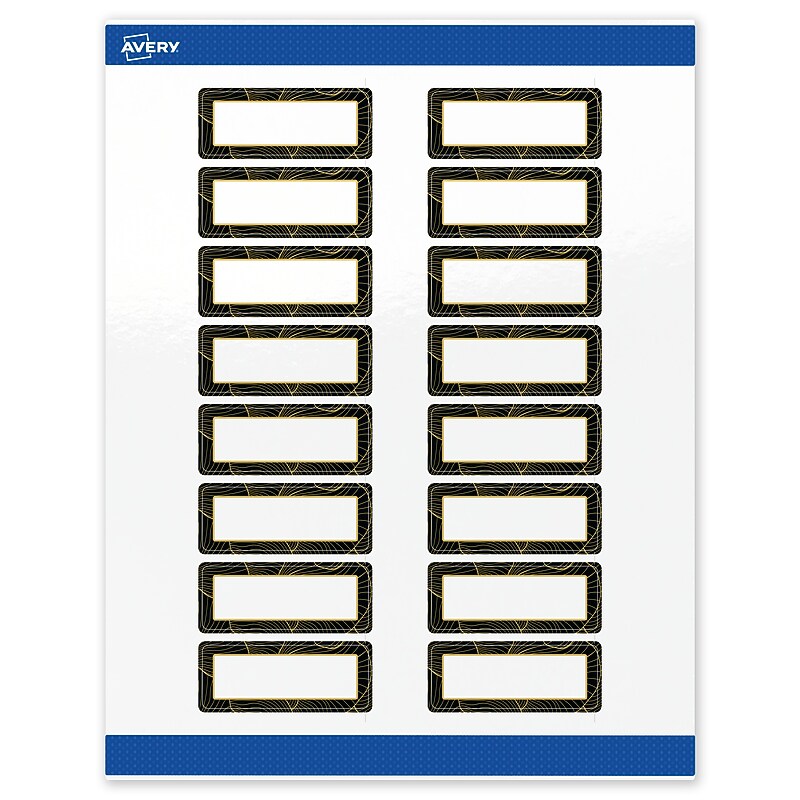 Avery Laser/Inkjet Rectangle Multipurpose Labels, 1" x 2-5/8", White, 160/Pack (S00-ETF) image 1