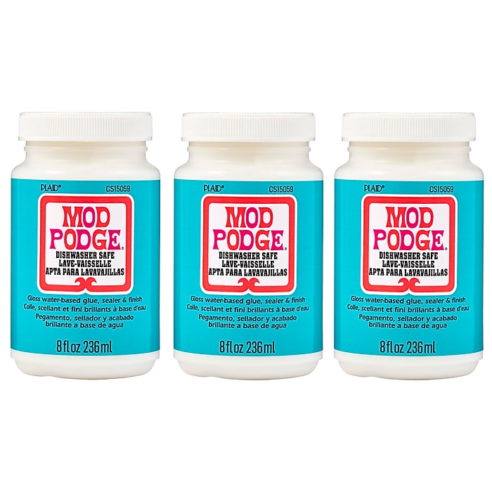 Mod Podge Decoupage Glue, Gloss, 8oz., 3/Pack (MODCS15059-3) | Staples