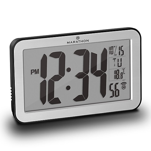 Atomic Weather Station and Clock with 3 Remote Sensors – Marathon