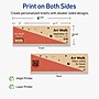 Avery Integrated Cards, 2-3/4" x 8-1/2", Matte Kraft Brown, 40/Pack (95332)~#|#~36DE5E9B-EF1F-43F1-8D82892F39B93A9D_sc7