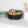 Mind Reader Plastic 4-Compartment Snack Carousel Organizer Snack Tray, Black (LAZSNACK-BLK)~#|#~36DEF33F-223E-41D2-96CD55618D257C13_sc7