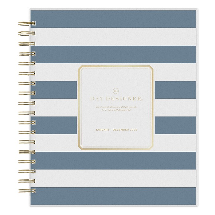 Blue Sky 2023 Monthly Planner, January - December, 8" X 10 Clear Pocket Cover Wirebound Baccara Dark 110216 23