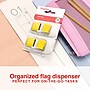 Staples Sunshine Collection Page Flags with Pop-Up Dispenser, 1" Wide, Yellow, 100/Pack (14111)~#|#~36E331EA-CCEA-4C50-A8FB10E57831371F_sc7