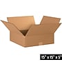 15" x 15" x 5" Shipping Boxes, 32 ECT, Brown, 25/Bundle (15155)~#|#~36E3C1F8-3681-46D5-8AA8A2B1BB125FF3_sc7