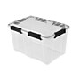 Sterilite 54 Quart Gasket Box with Lid, Plastic, Clear/Black (39349004)~#|#~36E76B65-A0A6-4520-9E7BA20CD7642B28_sc7