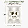 Avery Hemp Round Laser/Inkjet Multipurpose Labels, 1/2" Dia, Off-White (3080/Pack)~#|#~36E78A8E-A94F-40CC-B3DFA3E0E47D3FC3_sc7