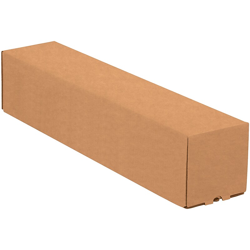 3" x 3" x 25" Square Mailing Tubes, Kraft, 25/Bundle  (M3325K) image 1