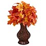 Nearly Natural 24" Autumn Maple Leaf Artificial Plant in Decorative Planter (P1547-OG)~#|#~36EDFD75-FCA6-4F73-A7CAFB8F8F86BC74_sc7