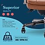 La-Z-Boy Sonata Ergonomic Bonded Leather Swivel Executive Chair, Cognac and Graphite (CCHR10014C)~#|#~36EED101-C9E4-4215-BEF0C9F7922A61F5_sc7