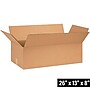 26" x 13" x 8" Shipping Boxes, Brown, 20/Bundle (26138)~#|#~36F0BDC6-0749-4C90-9D0CA772D49E222C_sc7