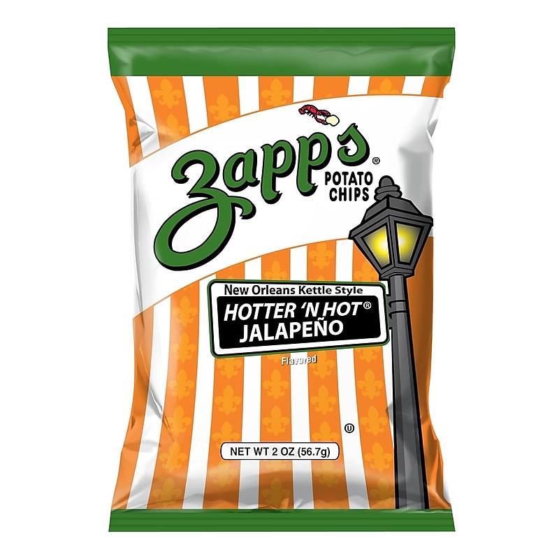 Zapp's Gluten Free Jalapeno Kettle Style Potato Chips, 2 oz., 25/Box (220-02558) image 1
