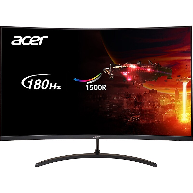 Acer Nitro 31.5" Curved FHD 180 Hz LCD Gaming Monitor, Black (EDS320Q S3BIIPX) image 1