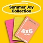 Post-it Super Sticky Notes, 4" x 6", Summer Joy Collection, Lined, 90 Sheets/Pad, 3 Pads/Pack (660-3SSJOY)~#|#~36F7B752-7937-48F2-BF1959F3FCDE4336_sc7