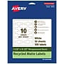 Avery EcoFriendly Laser/Inkjet Decorative Edge Multipurpose Labels, 1-1/2" x 3-1/2", White, 500/Box (94122)~#|#~36FFD7E3-3A8F-4B17-B6B66C63D7884FF7_sc7