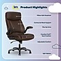 Serta Torrington Ergonomic Polyurethane Big & Tall Chair, 400 lb. Capacity, Dark Walnut Brown (52399-DBRN)~#|#~3701A6E8-A7C1-4AF3-A62C2A370388FB6A_sc7
