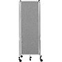 National Public Seating Robo Series 3-Panel Folding Mobile Room Divider, 72"H x 72"W, Grey Fabric (RDG6-3PT02)~#|#~3709B680-9E9F-489D-84907E4F74078F59_sc7