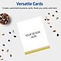 Avery Gold Double-Dipped Edge Matte Blank Card, White, 20/Pack (S00-DKE)~#|#~370A581C-CEA6-43AD-9525EBA7F0312AFD_sc7