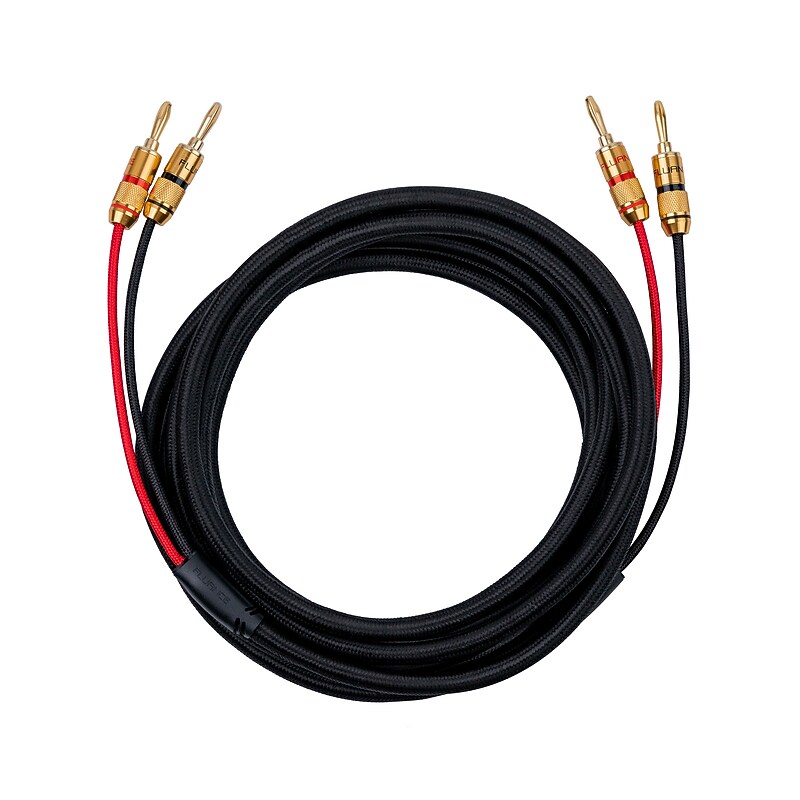 Fluance Hi-Fi 12 AWG 12 ft. Speaker Wire with Dual Gold-Plated Banana Plugs (SW512) image 1