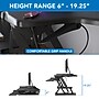 Mount-It! 48"W Rectangular Adjustable Metal Standing Desk Converter, Black (MI-7925)~#|#~370B33AB-E998-4D23-BDD934E0C0B38CBB_sc7