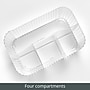 mDesign 4-Section Plastic Desktop Caddy Organizer with Handle, Plastic, Clear (26051) ~#|#~370EE234-F35A-4D10-997D12144E1FD616_sc7