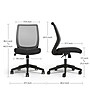 Union & Scale™ Essentials™ Armless Ergonomic Fabric Swivel Task Chair, Black (UN59378)~#|#~3712FE64-BB9D-4D31-B40CD91E37431C6C_sc7