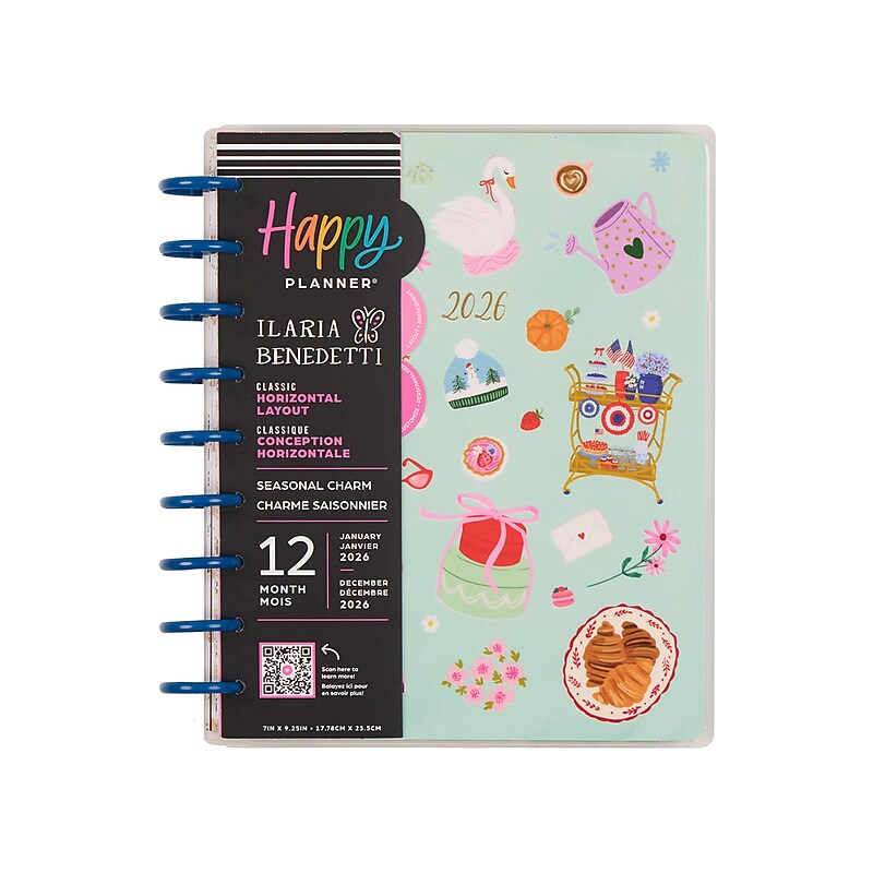 2026 Me & My Big Ideas Seasonal Charm 8.75" x 9.75" Weekly & Monthly Standard Planner, Plastic Cover (PD0108C002) image 1