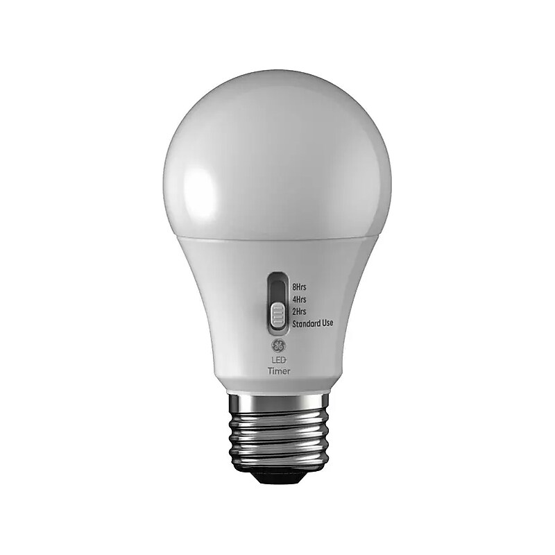 GE LED+ Timer 8 Watt Soft White LED General-Purpose Bulb (93127245) image 1