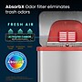 halo TapCan Stainless Steel Rectangular Pedal Sensor Trash Can with AbsorbX Odor Control System, Red Trim, 13 Gal. (TC13SR)~#|#~3723CB18-3943-4D91-AE4A6037F480372D_sc7