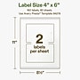 Avery Hemp Rectangle Laser/Inkjet Multipurpose Labels, 4" x 6", Off-White (160/Box)~#|#~37245903-545C-437C-9533D705C8965091_sc7