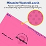 Avery Rectangle Laser/Inkjet Multipurpose Labels, 2.5" x 7", Bright Pink (60/Pack)~#|#~3724A574-2767-4432-ABD9E62966743BC6_sc7