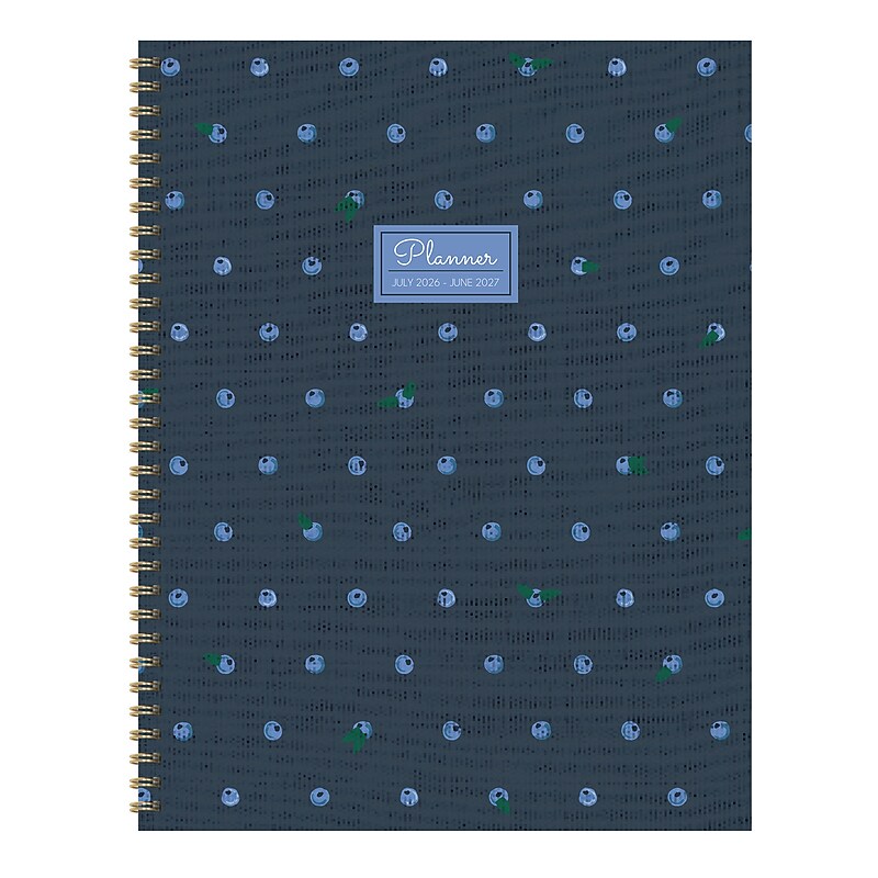2026-2027 TF Publishing Very Berry 9" x 11" Academic Weekly & Monthly Planner, Paperboard Cover (AY27-9710) image 1
