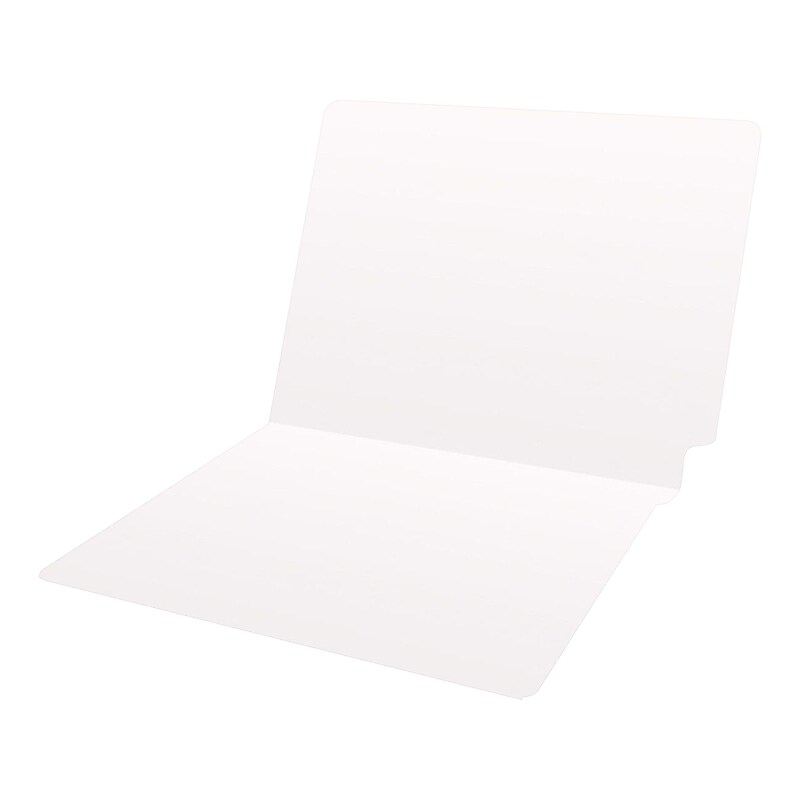 Medical Arts Press Heavy-Duty End Tab File Folder, Straight Cut, Letter-Size, White, 40/Box (S-09458-WHT) image 1
