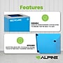 Alpine Industries Steel Recycling Bin, 29 Gallon, Blue (ALP4450-KIT-BLU-S-RE)~#|#~3732C9A9-EF1F-4470-B230137E0F9E8E31_sc7