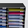 AdirOffice 30-Compartment Literature Organizer, 32" x 13", Black (501-30-BLK)~#|#~373487C8-F01E-4817-BA5B4678B1078B83_sc7