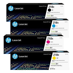 HP 218X Black/Cyan/Magenta/Yellow High Yield Toner Cartridge HP 218X Black/Cyan/Magenta/Yellow High Yield Toner Cartridge