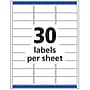 Avery Easy Peel Laser Address Labels, 1" x 2-5/8", Clear, 750 Labels/Pack (5630)~#|#~37371464-2BFF-4EB8-B7319109A9D653E8_sc7