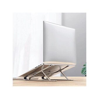 OTM Essentials 11.85" x 2.26" Aluminum Adjustable Laptop Stand, Silver (OB-A2E)