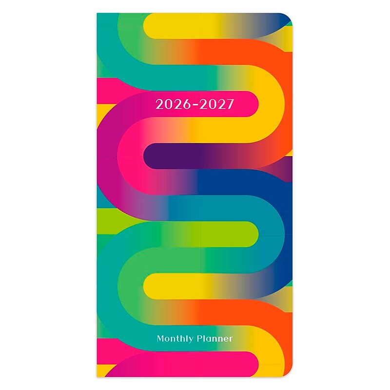 2026-2027 BrownTrout Rich Ribbons 3.5" x 6.5" Monthly Planner (9798330705344) image 1