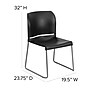 Flash Furniture HERCULES Polypropylene Office Chair, Black, 4/Pack (RUT-238A-BK-GG)~#|#~373C3AE8-3BD7-4DD5-A78184B84E1D5FF0_sc7
