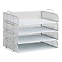 Mind Reader Metal Side Loading Stackable Letter Tray, White (DSTACK4-WHT)~#|#~373DEF2B-CB05-473B-95D8D95BF271DB89_sc7