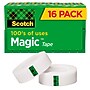 Scotch® Magic Tape, Invisible, Write On, Matte Finish, 3/4" x 27.77 yds., 1" Core, 16 Rolls (810K16)~#|#~sp74959700_sc7