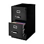 Staples 2-Drawer  Vertical File Cabinet, Letter Size, Lockable, 27.95"H x 14.9"W x 24.4"D, Black (59555/25420)~#|#~3742611A-1933-4F10-AAE26B398CDCC9EA_sc7