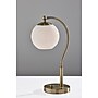 Adesso Swirl Incandescent Desk Lamp, 21.6"H, Antique Brass/White (3259-21)~#|#~3742F738-2E1D-47CF-863D4C7F76C799D6_sc7