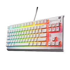 SteelSeries Apex 3 TKL Wired Ergonomic Gaming Keyboard, White